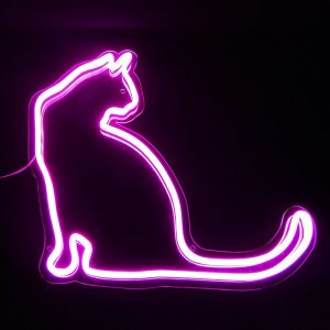 گربه با نئون