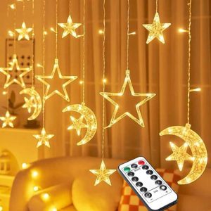 پرده ماه ستاره ال ای دی