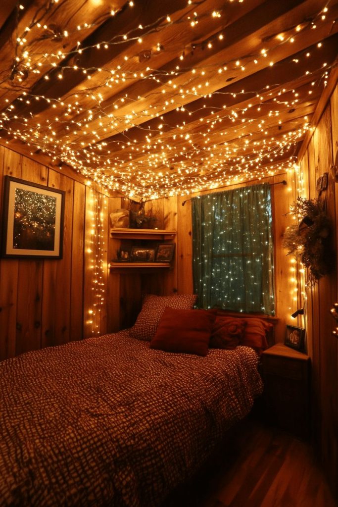 اتاق خواب ریسه نور